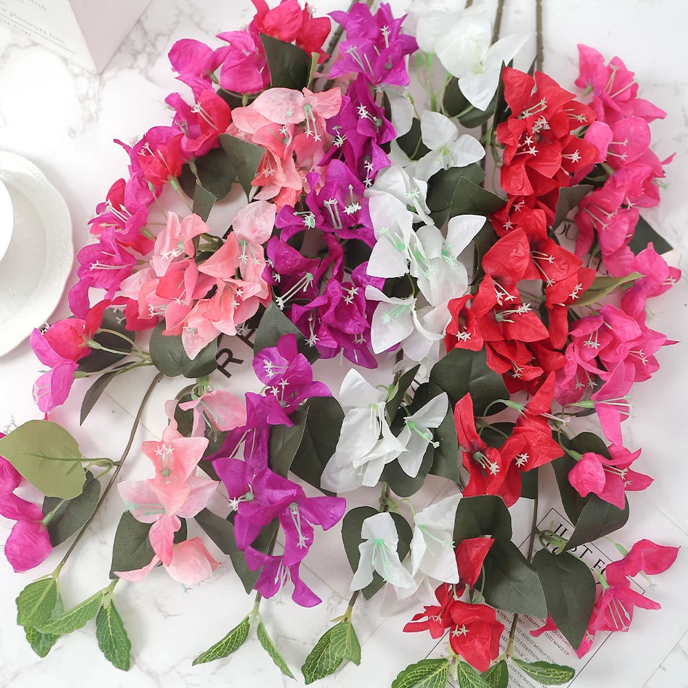 78cm Artificial Silk Butterfly Rose Flower | Home & Wedding Decor Artificial Silk Flowers Babs