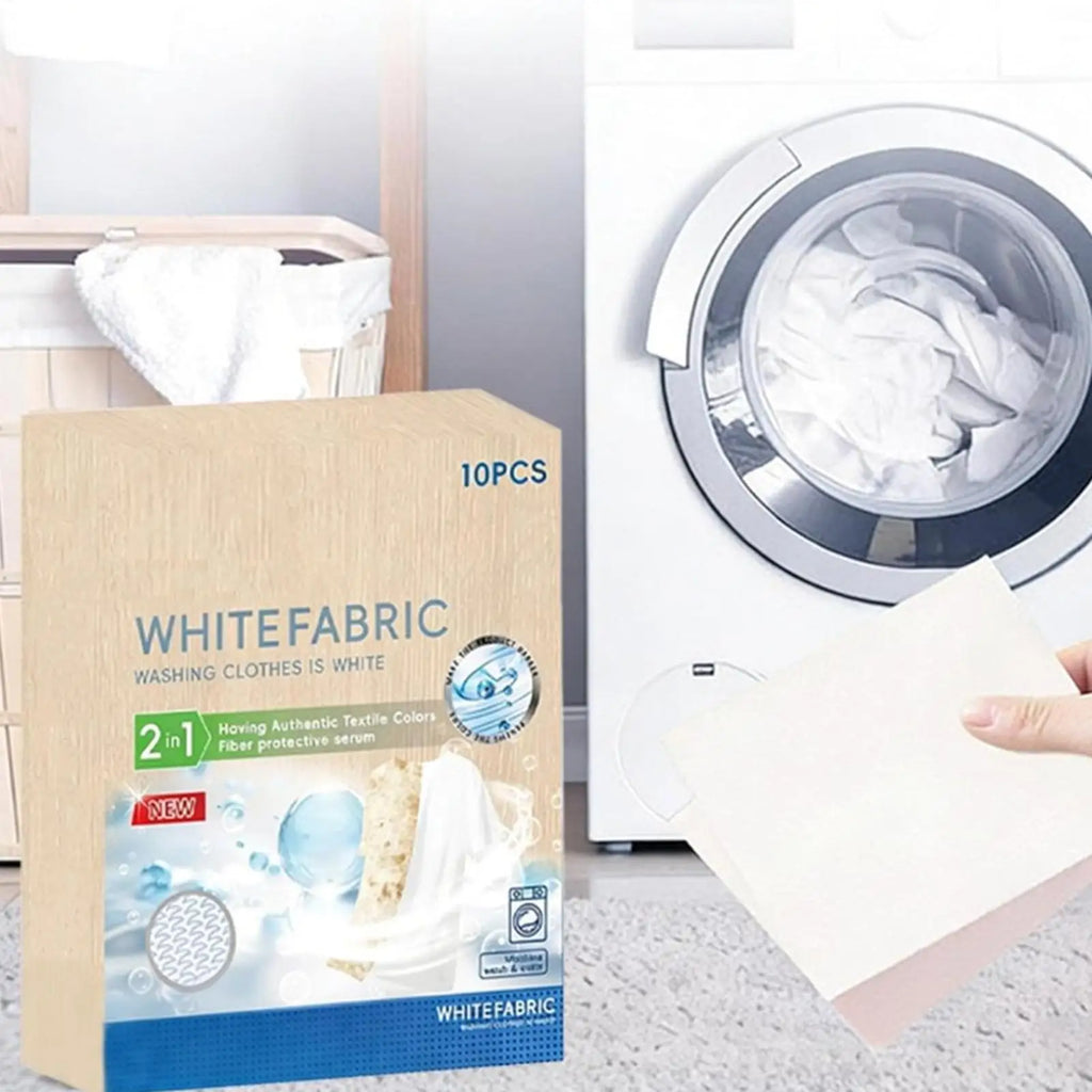 10 Fabric Whitener Dye Sheets – Cotton, Wool & Linen Laundry Laundry Whitening Sheets Babs