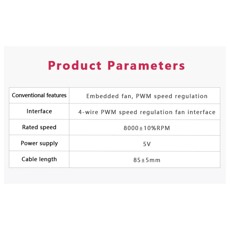 Raspberry Pi CM5 Cooling Fan & Heatsink – PWM Speed Control SBC Cooling Fan Babs