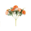 Silk Ball Chrysanthemum Artificial Flower – Wedding & Home Decor Artificial Silk Flower Babs Orange 1pc