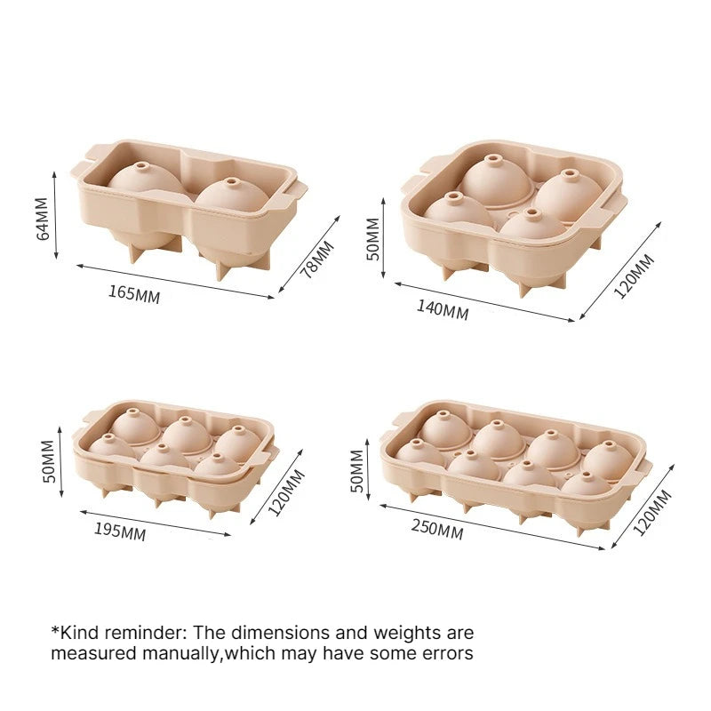 Silicone Ice Ball Mold – Large Round Whiskey Ice Sphere Tray Ice Ball Mold Babs