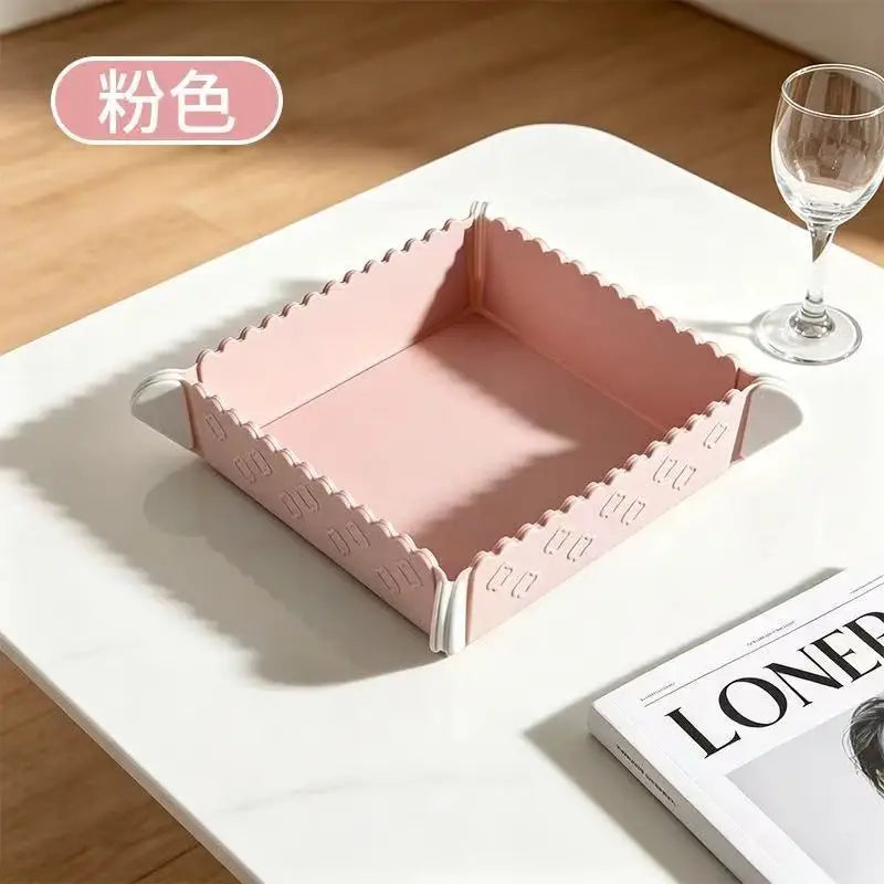 Silicone Foldable Magnetic Placemat – Heat Resistant Mat Silicone Trivet Mat Babs Pink