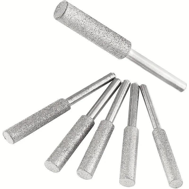 8-Pc Diamond Cylindrical Burr Bits – Rotary Grinding & Polishing Rotary Tool Bits Babs