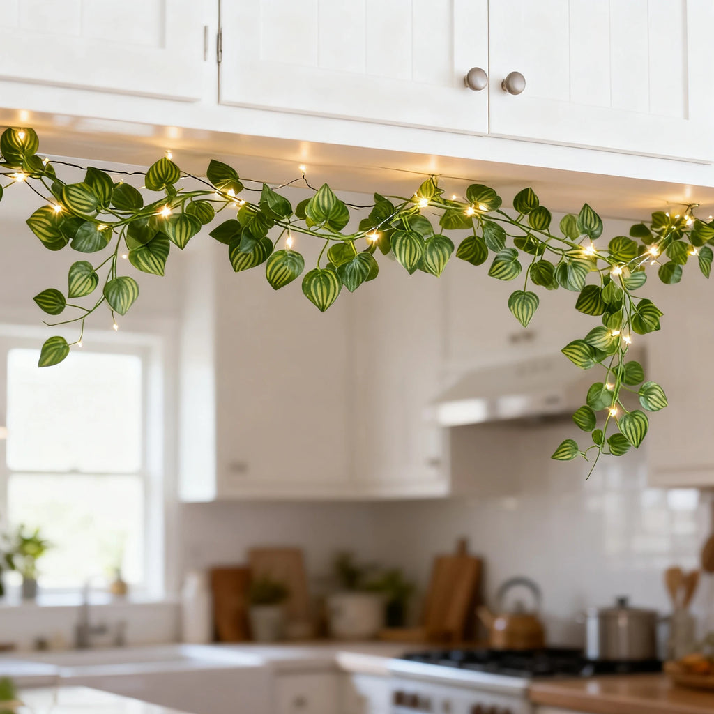 2M Artificial Green Dill Leaf Vine – Wedding & Home Décor Artificial Hanging Vine Babs