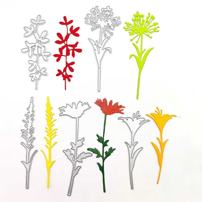 Flower Leaves Metal Cutting Dies – Carbon Steel Scrapbook Stencils Metal Cutting Dies Babs
