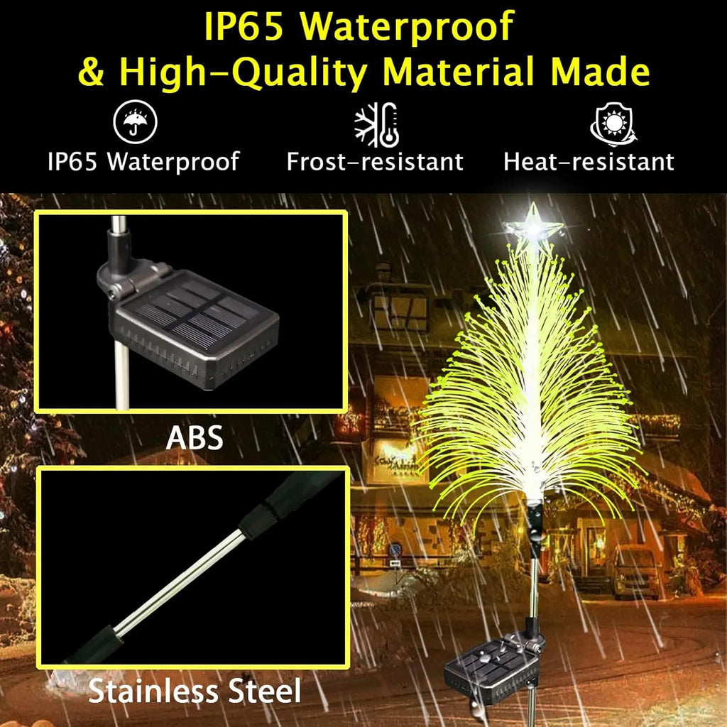 Solar Fiber Optic Garden Light – 7 Color LED Lawn Lamp Solar Garden Light Babs