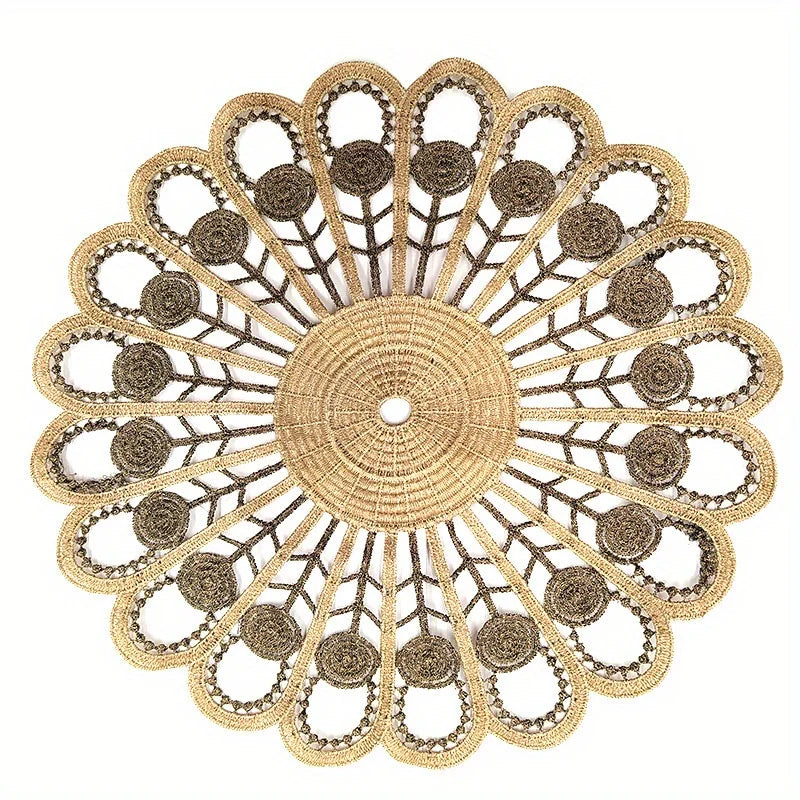 European Lace Embroidery Placemat – Floral Table Coaster Embroidery Placemat Babs style-6