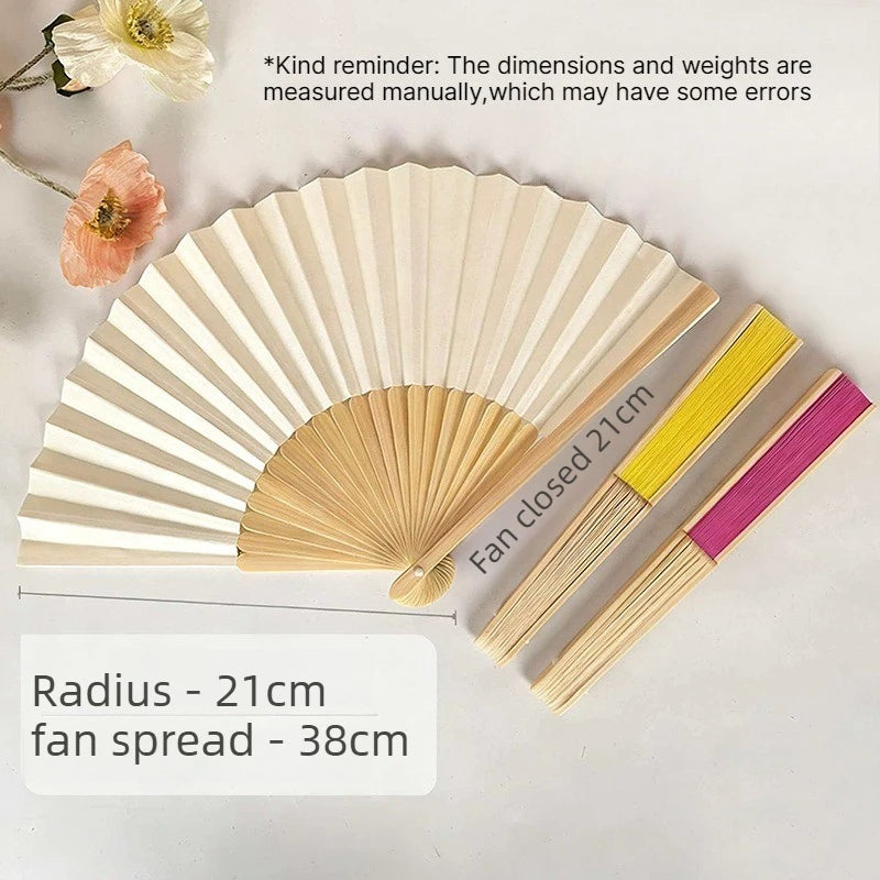 DIY Blank Paper Folding Fans – Chinese Style Kids Craft DIY Craft Fan Babs