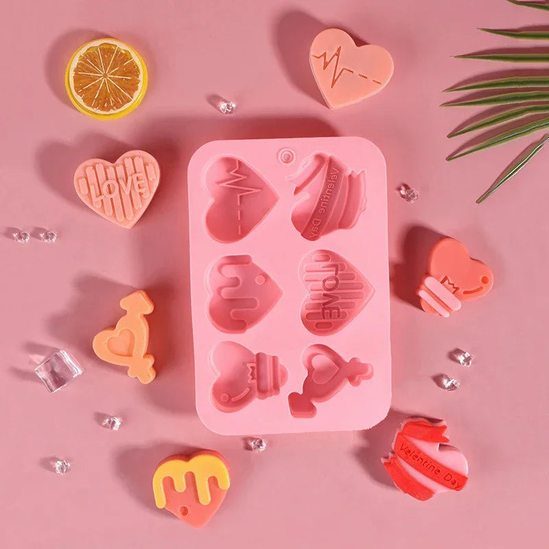 Heart Silicone Mold – Chocolate, Candy, Ice & Fondant Silicone Baking Mold Babs