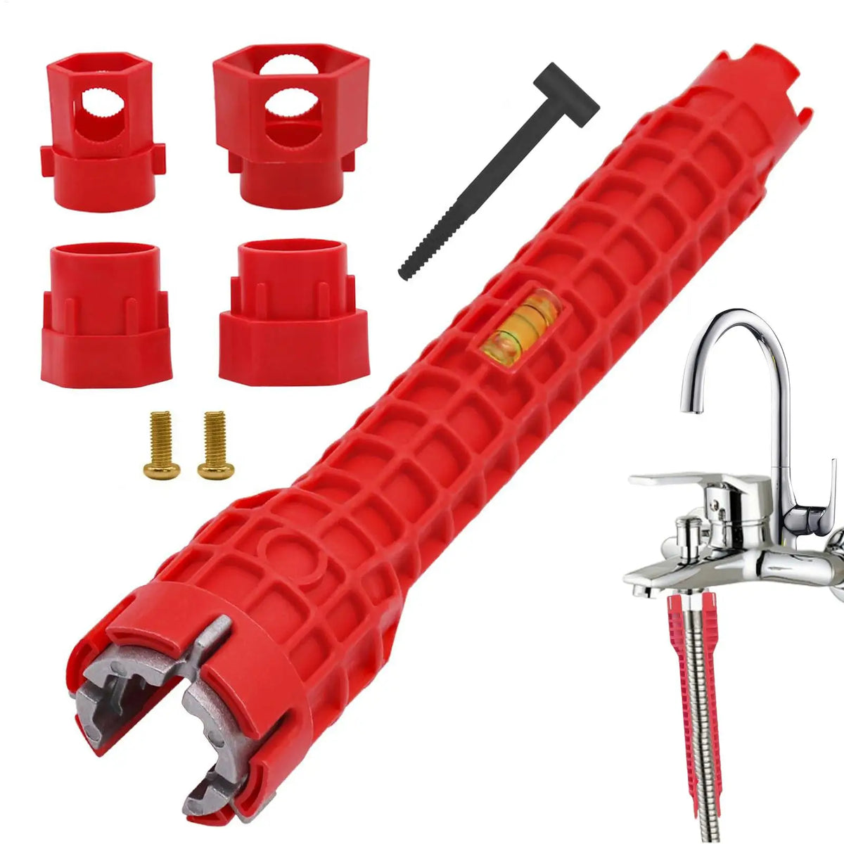 14-in-1 Bathroom Wrench Set – Faucet & Sink Plumbing Tool Plumbing Wrench Set Babs