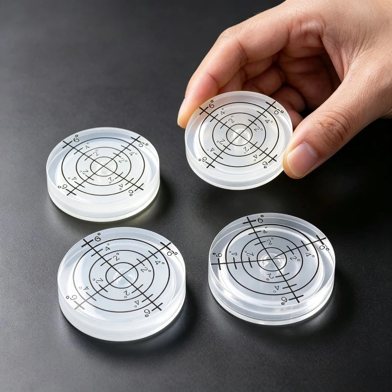 8PCS 32mm Mini Bullseye Bubble Level – Round Spirit Level Set Bubble Spirit Level Babs