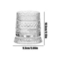 Rotating Crystal Whiskey Glass with Base | 360° Spin Crystal Whiskey Glass Babs Clear 201 to 300ml