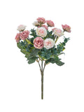 Artificial Silk Rose Bouquet – Wedding & Home Décor Gift Artificial Flower Bouquet Babs Pink 1pc