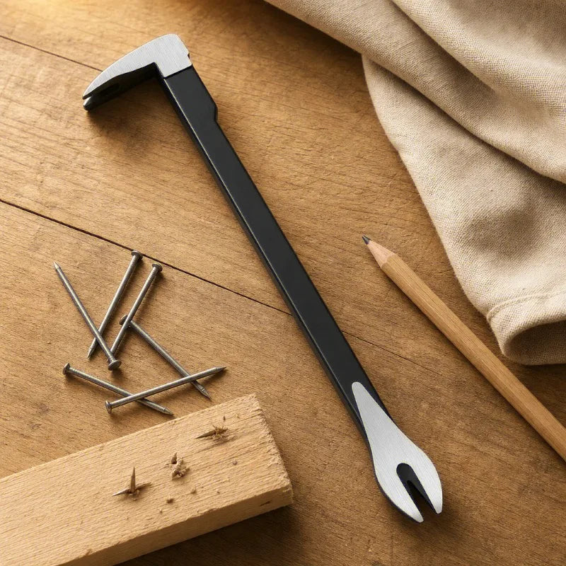 Dual End Pry Bar & Nail Puller – Carbon Steel Crowbar Tool Pry Bar Crowbar Babs