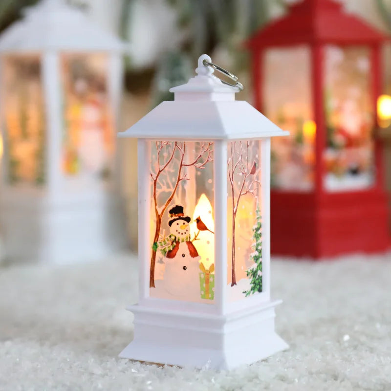 Santa Snowman Lantern Christmas Ornament & Holiday Décor Christmas Lantern Ornament Babs
