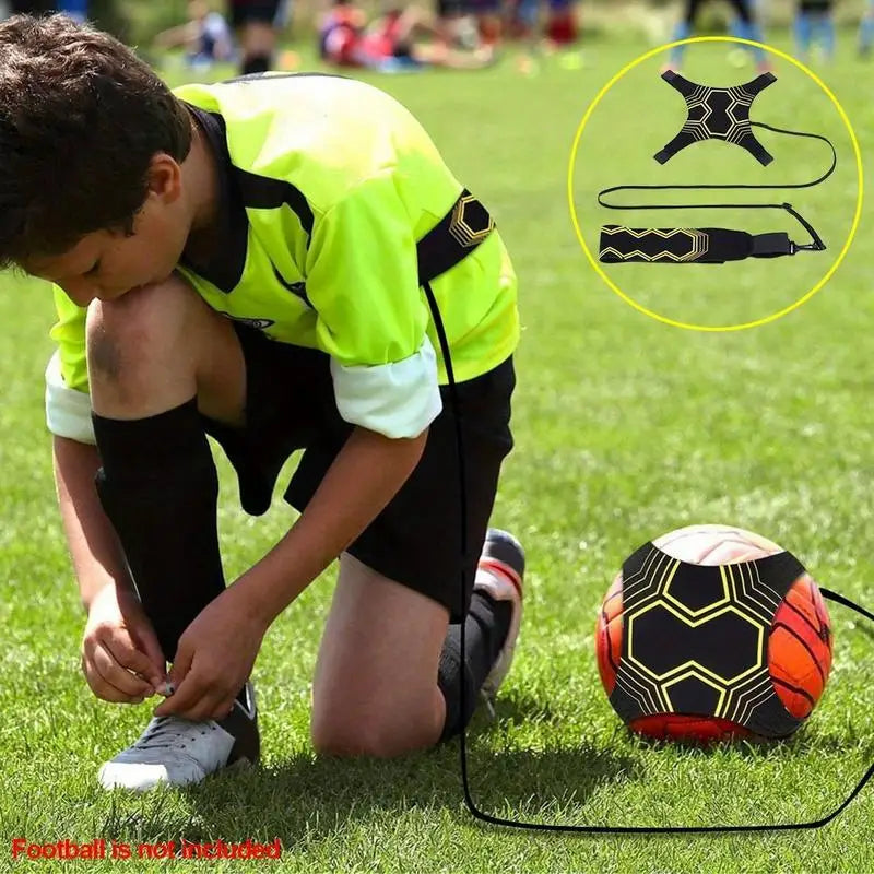 Adjustable Soccer Training Strap – Elastic Kick Ball Returner Soccer Training Aid Babs
