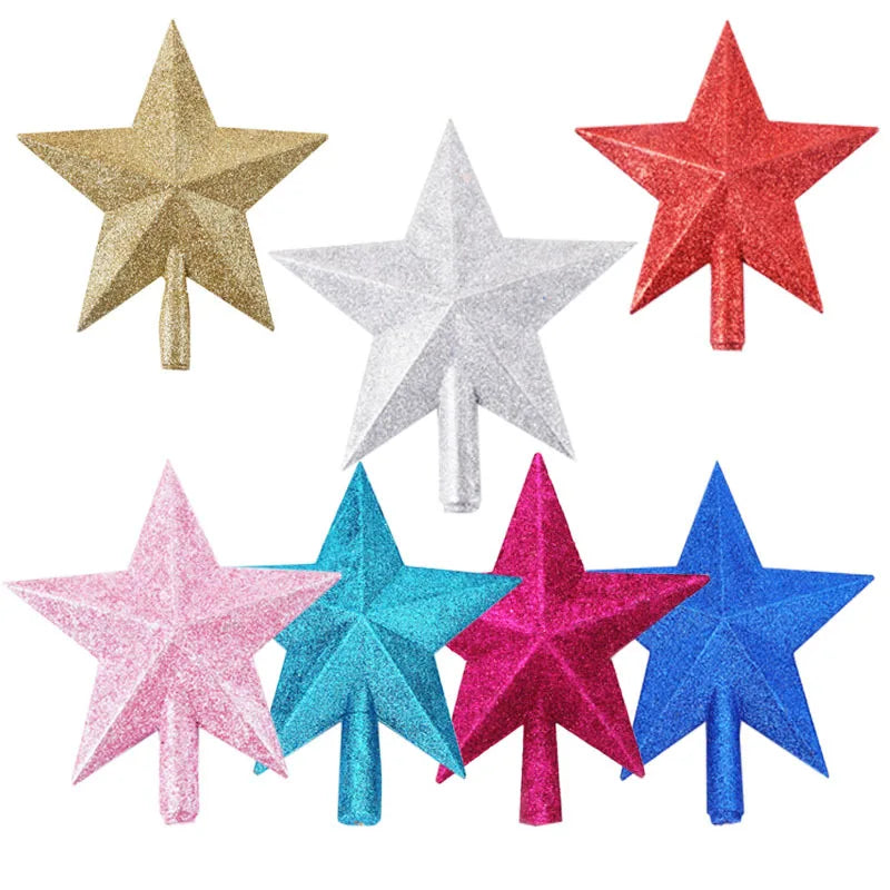 Gold Christmas Tree Top Star Ornament – 15cm & 20cm Christmas Tree Topper Babs