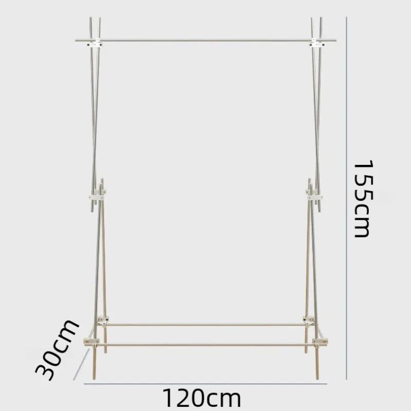 Vertical Clothes Drying Rack – Large Space-Saving Floor Dryer Clothes Drying Rack Babs 120X30X155CM
