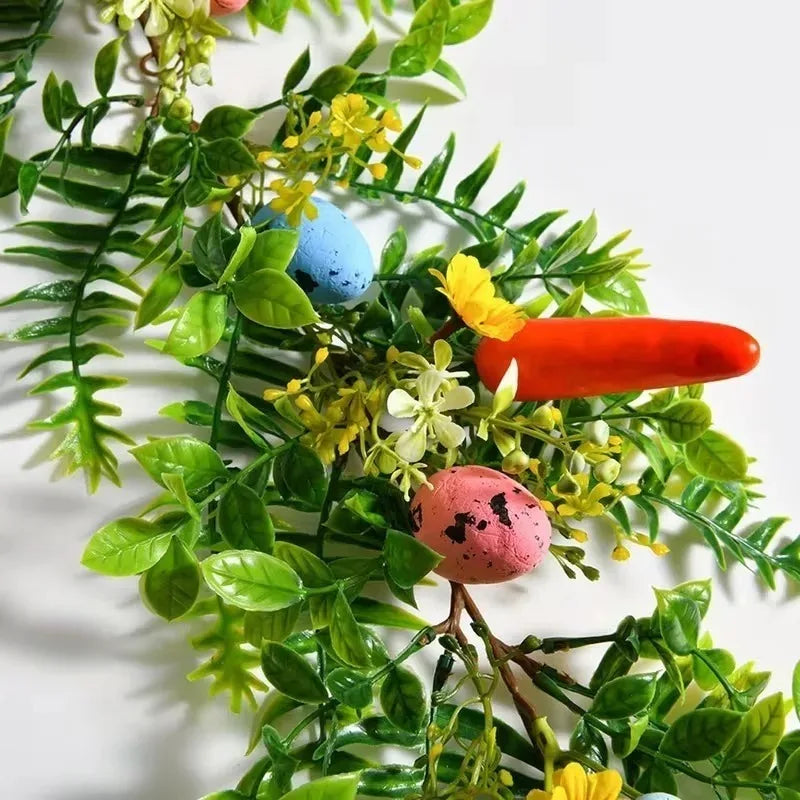 Easter Artificial Garland with Eggs & Spring Eucalyptus – 6 ft Easter Garland Babs