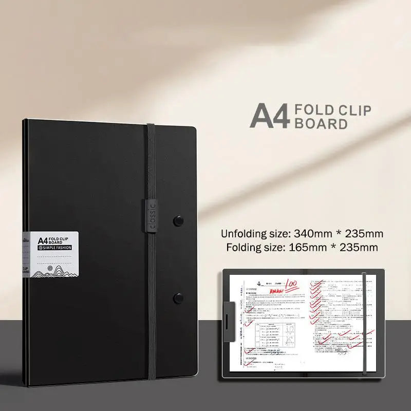 Foldable A4 to A5 Folder Board – Document File Organizer Foldable File Folder Babs black