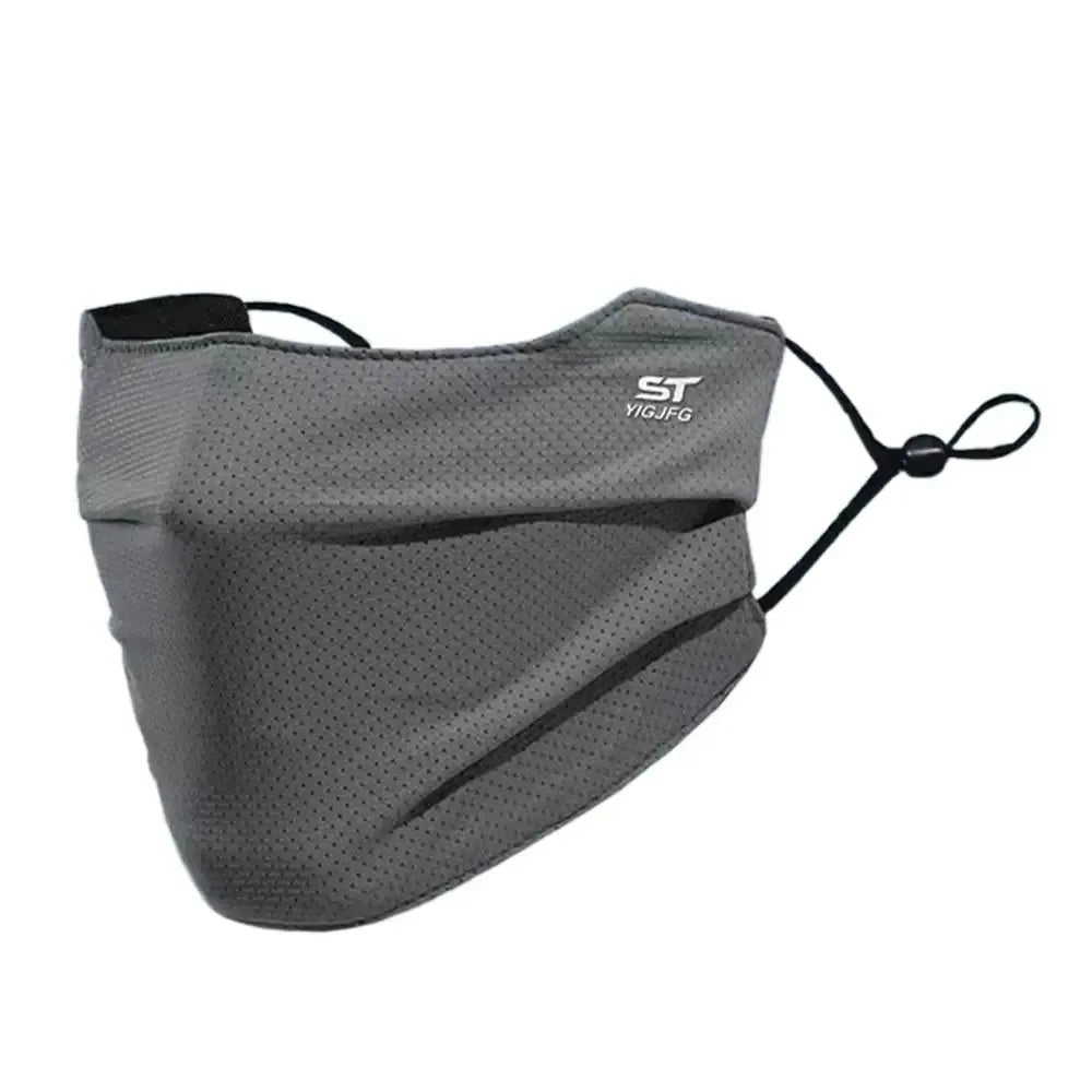 Ice Silk UV Face Mask UPF 50+ – Breathable, Reusable Sun Shield UV Face Mask Babs Dark Grey