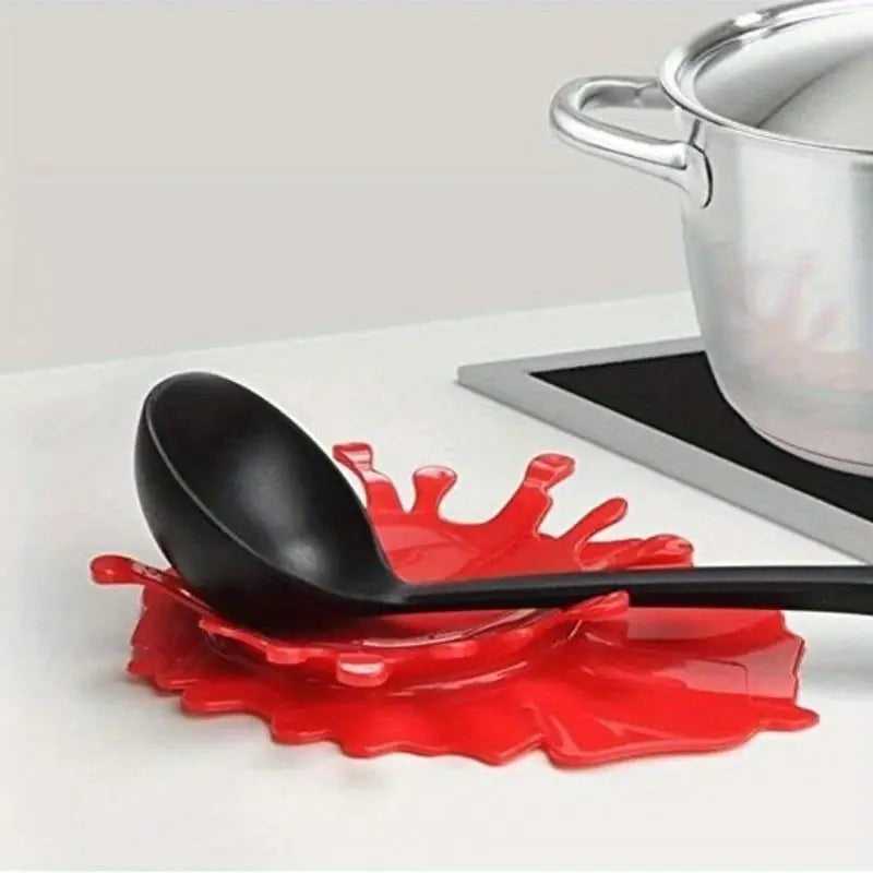 Silicone Coaster with Spoon Holder & Spatula Rest | Heat-Safe Silicone Kitchen Mat Babs