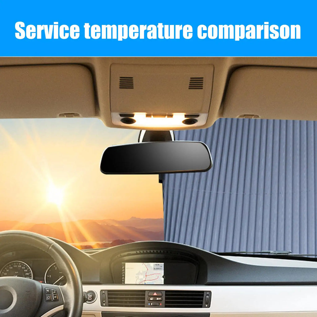Retractable Windshield Sun Shade – UV Protection for Cars Car Sun Shade Babs