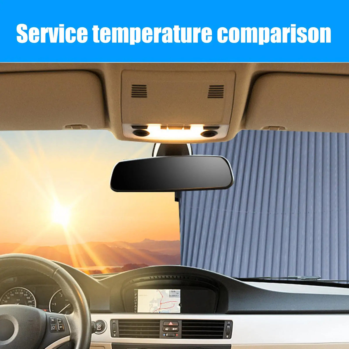 Retractable Windshield Sun Shade – UV Protection for Cars Car Sun Shade Babs