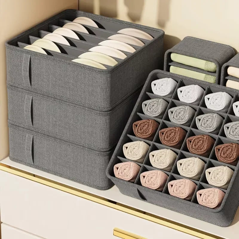 Foldable Fabric Drawer Organizer – Underwear, Socks & Belts Closet Drawer Organizer Babs