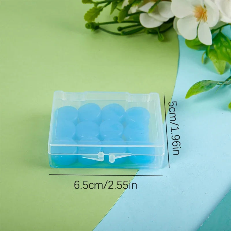 12-Pack Moldable Silicone Ear Plugs – Reusable & Waterproof Silicone Ear Plugs Babs