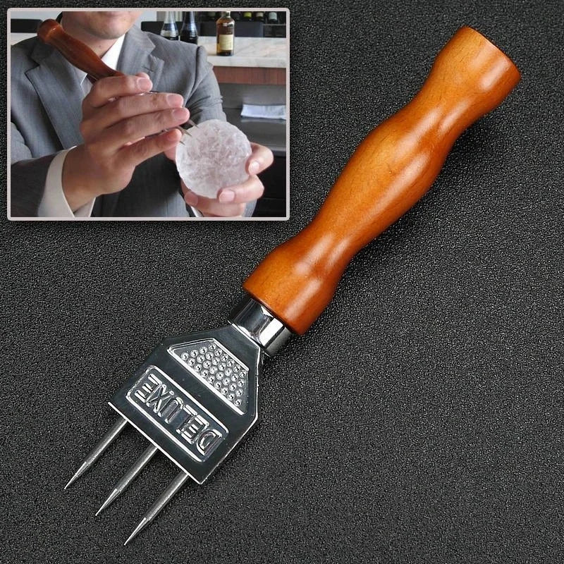 Ice Pick Bar Tool – Wood & 304 Stainless Steel, 17.7cm Ice Pick Bar Tool Babs