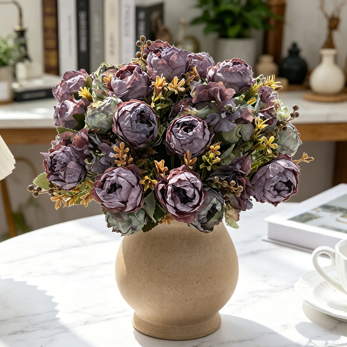 Artificial Silk Peony Bouquet | Wedding & Home Décor Flowers Artificial Flower Bouquet Babs