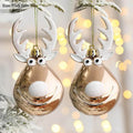 2pcs Elk Christmas Ball Ornaments – Xmas Tree Hanging Baubles Christmas Tree Ornaments Babs 2Pcs A Other