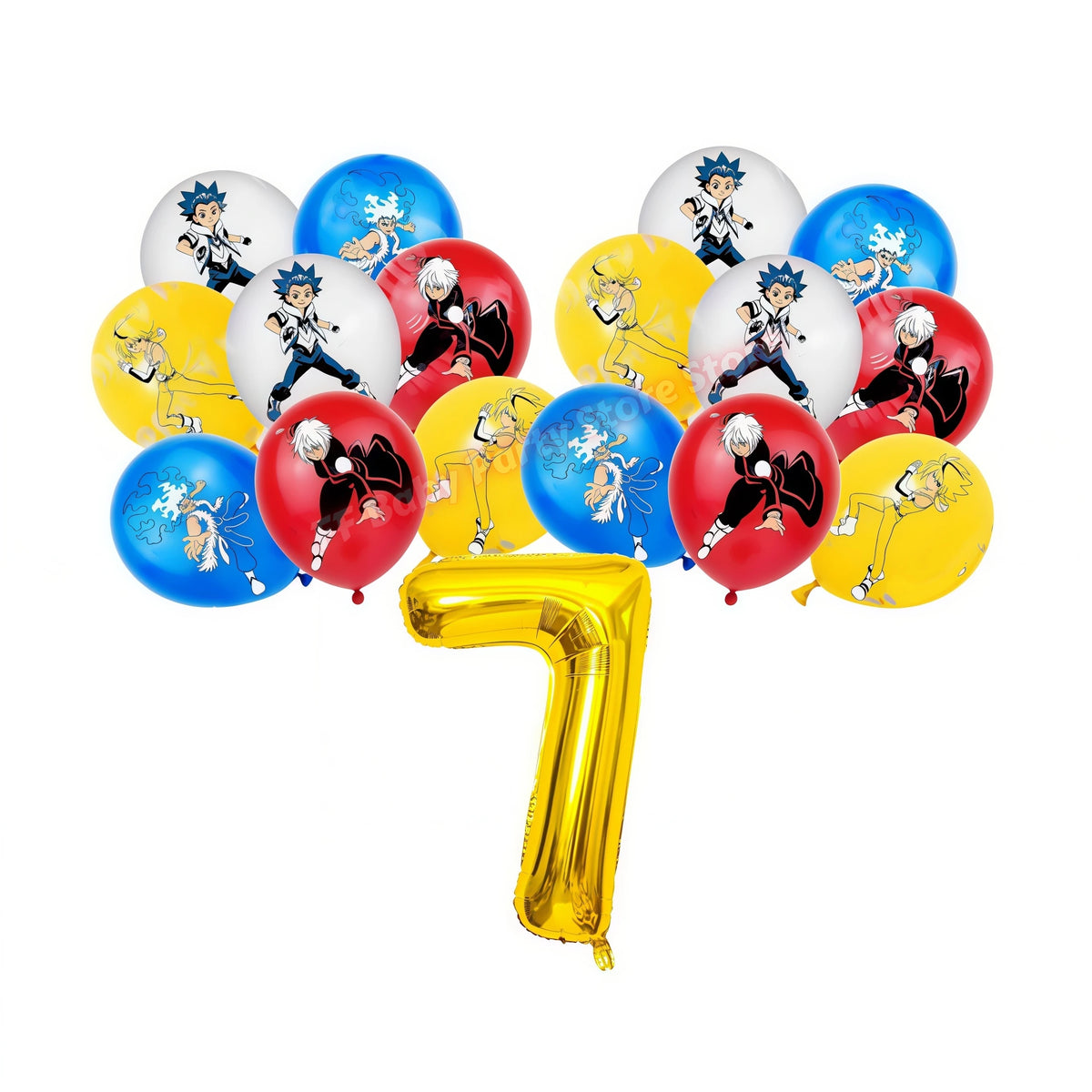 Beyblade & Bakugan Birthday Balloons Banner Party Decorations Party Decorations Set Babs 17pcs Balloons 7