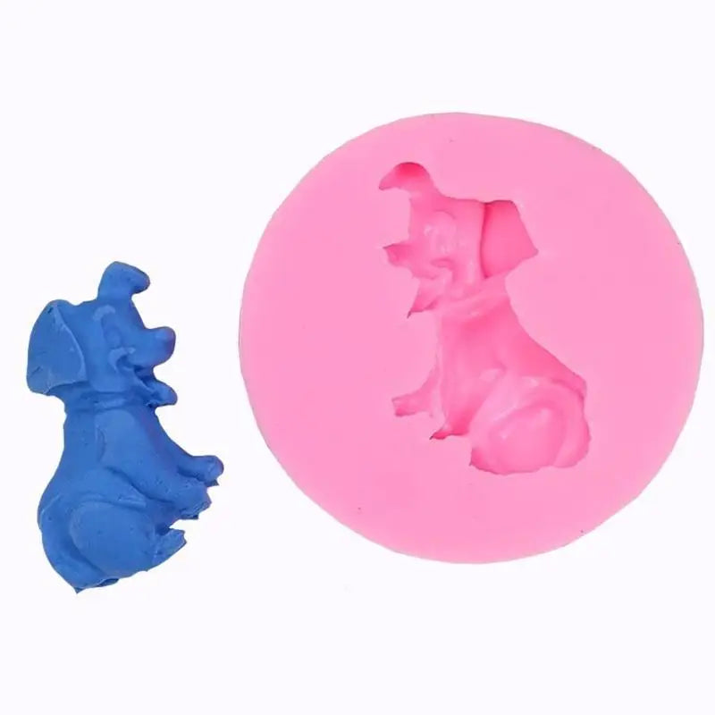 Mini Dog Silicone Mold – Fondant, Chocolate & Soap Silicone Baking Mold Babs