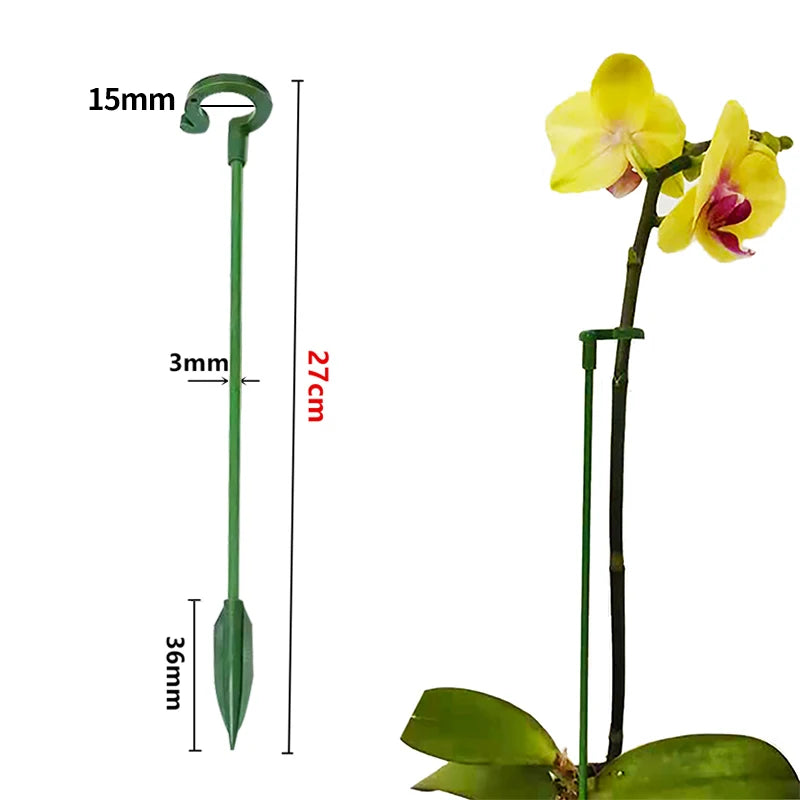 Plastic Plant Stem Supports – Reusable Flower Stakes 2/5/10 Pack Plant Stem Supports Babs 27cm 15pcs