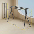 Large Folding Drying Rack – Space Aluminum Clothes Hanger Folding Drying Rack Babs Black