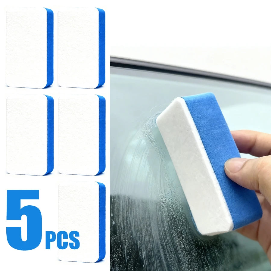Car Glass Oil Film Cleaning Sponge – 5-Pack Windshield Wiper Car Cleaning Sponge Babs