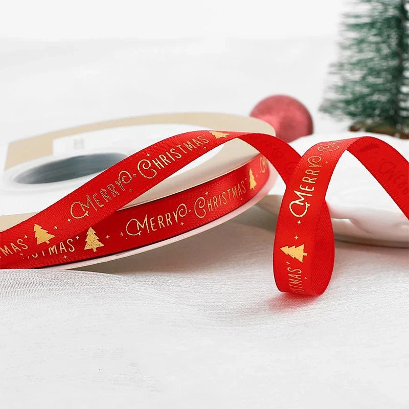 5m Christmas Ribbon – Gift Wrap, Tree & Holiday Décor Christmas Craft Ribbon Babs 1cm-13 5M