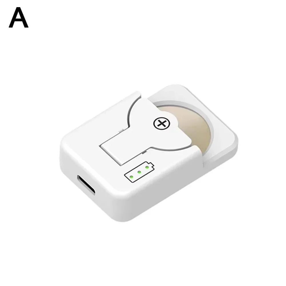 Portable LIR Button Battery Charger USB-C with LED Indicator Button Battery Charger Babs White