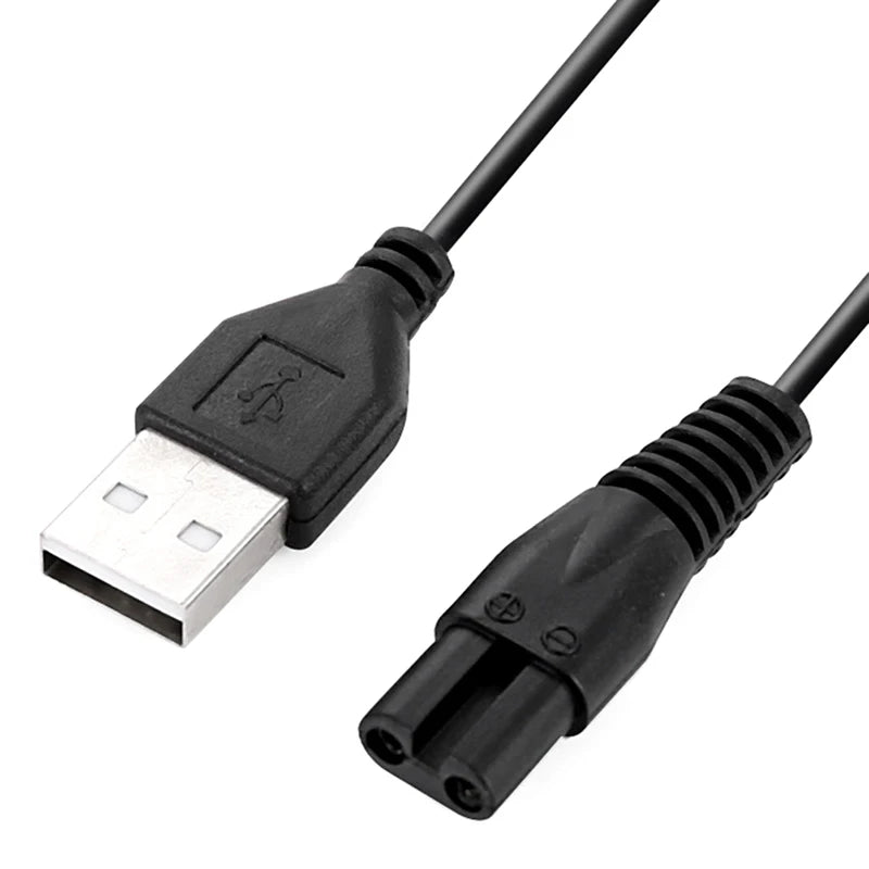 Meridian Shaver Replacement Charging Cable 2-Pin DC 5V Power Cord Shaver Charging Cable Babs Default Title