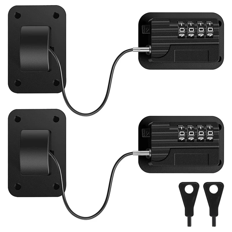 Childproof Fridge Lock with Password 2 Pack – Self-Adhesive Childproof Cabinet Lock Babs