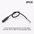 2PCS 2.5mm 3.5mm Mono Stereo Jack Connector AUX Soldering Adapter Audio Jack Adapter Babs A16