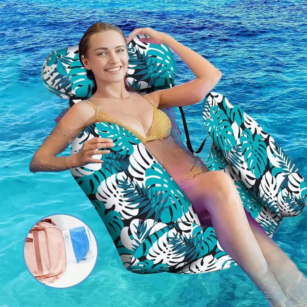 Inflatable Pool Hammock Chair – Floating Water Lounge Float Inflatable Pool Float Babs