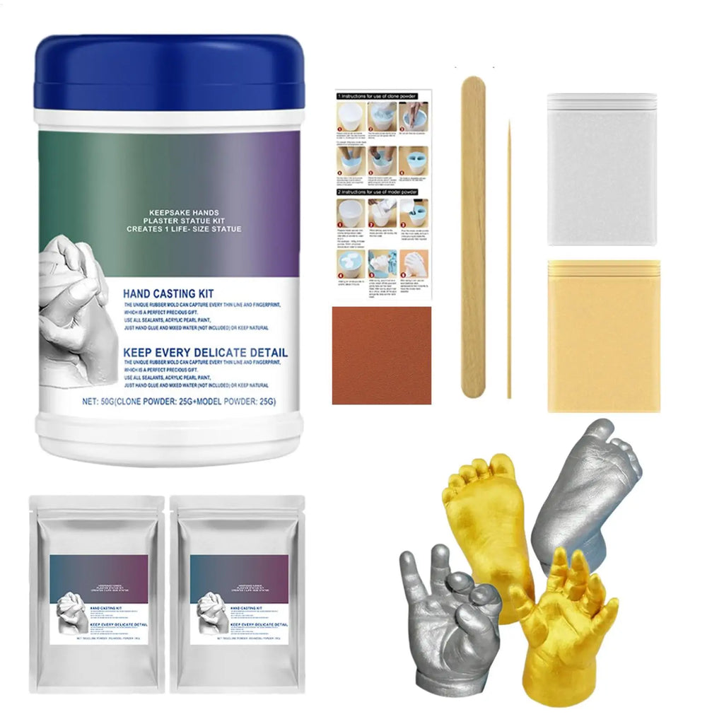 3D Hand Casting Kit – Family, Couples & Baby Keepsake Mold Hand Casting Kit Babs