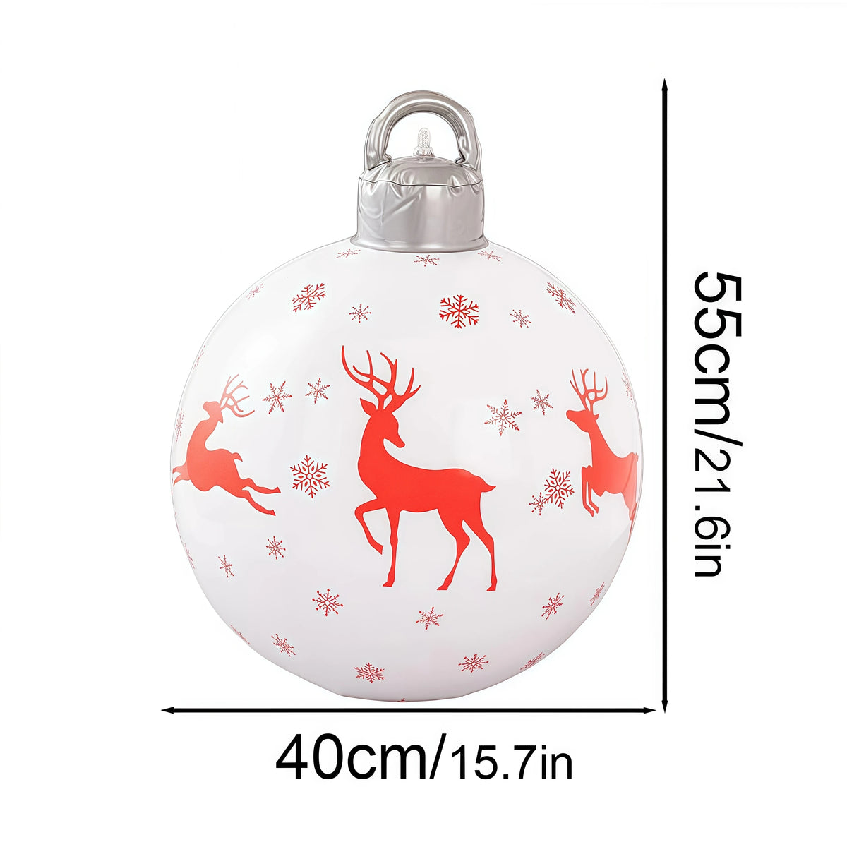 40cm Giant Inflatable Christmas Ball PVC Outdoor Xmas Ornament Inflatable Christmas Ornament Babs 1pcs 3 about 40cm