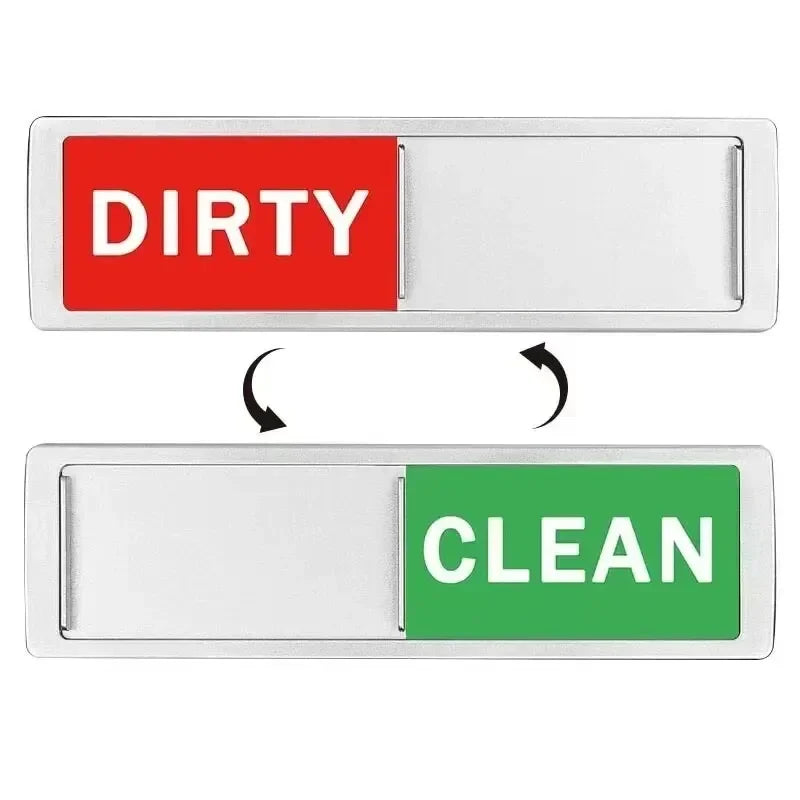 Dishwasher Magnet Clean Dirty Sign – Fridge & Appliance Indicator Kitchen Magnet Sign Babs