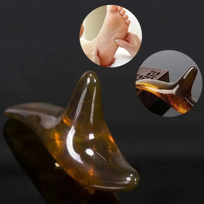 Triangle Amber Foot Massager Shiatsu Gua Sha Acupressure Tool Foot Massage Tool Babs