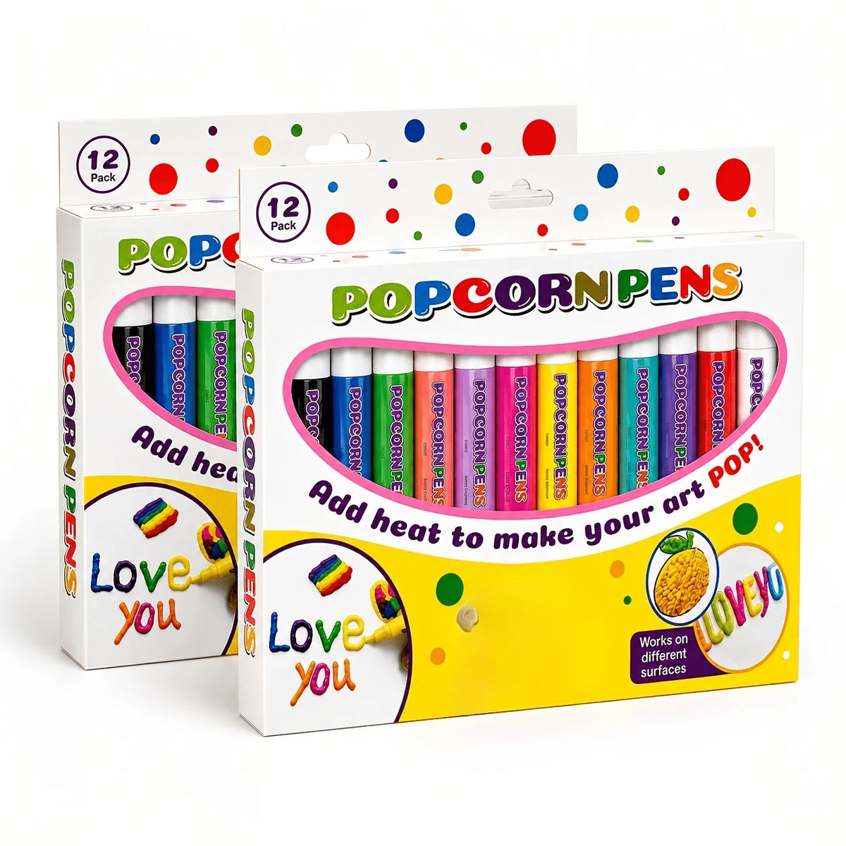 12-Pack 3D Puffy Paint Pens – DIY Embossed Art & Craft Set Puffy Paint Pen Set Babs