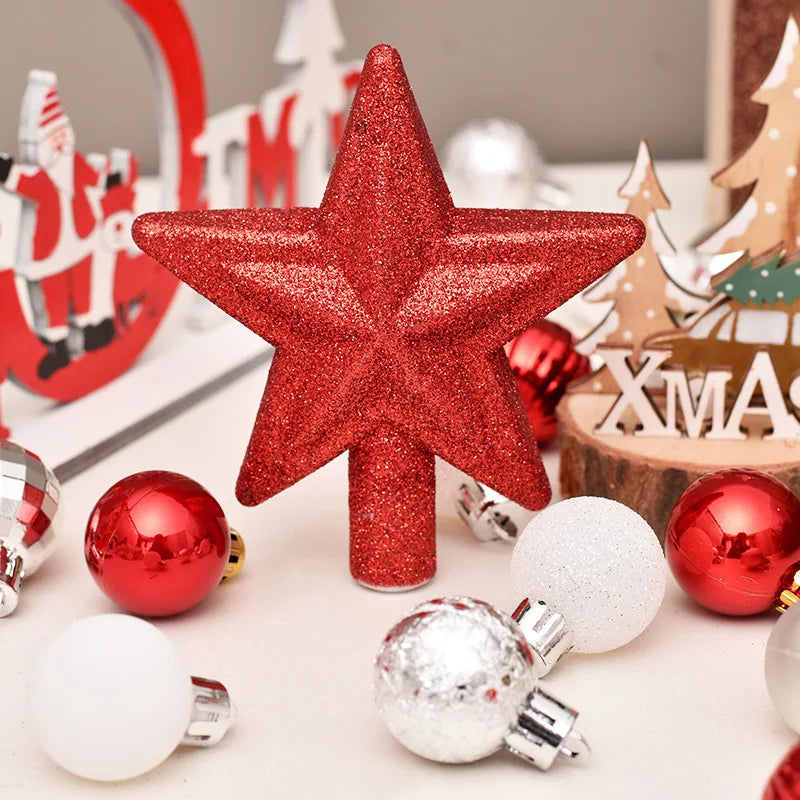 30-Piece Christmas Bauble Ball Set – Tree Ornaments & Star Topper Christmas Tree Ornaments Babs